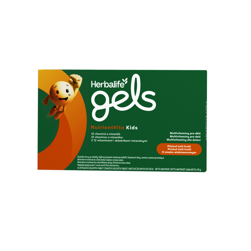 Herbalife Gels NutrientVita Kids Wieloowocowe 30 pastylek żelowych do żucia
