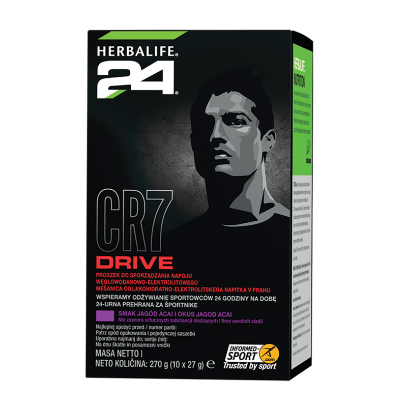 CR7 Drive Saszetka smak jagód acai 10 saszetek po 27 g każda